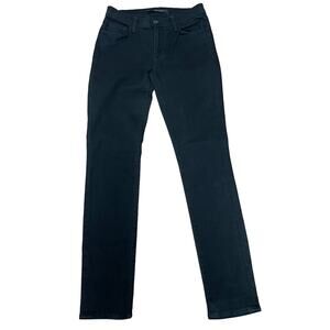 J Brand Solid Black Shadow Skinny Leg Jeans Womens Size 27Wx30L Mid-Rise
